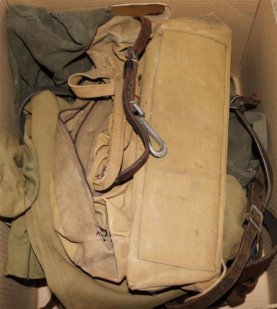 Luftwaffe mountain rucksack and 3 other bags